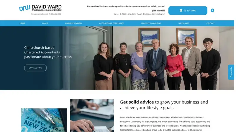 Homepage of dnw.co.nz
