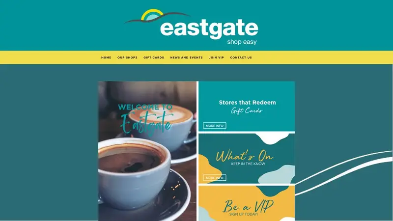 Homepage of eastgate.co.nz