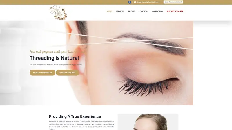 Homepage of ebab.co.nz
