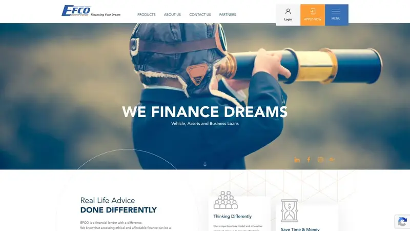 Homepage of efco.co.nz