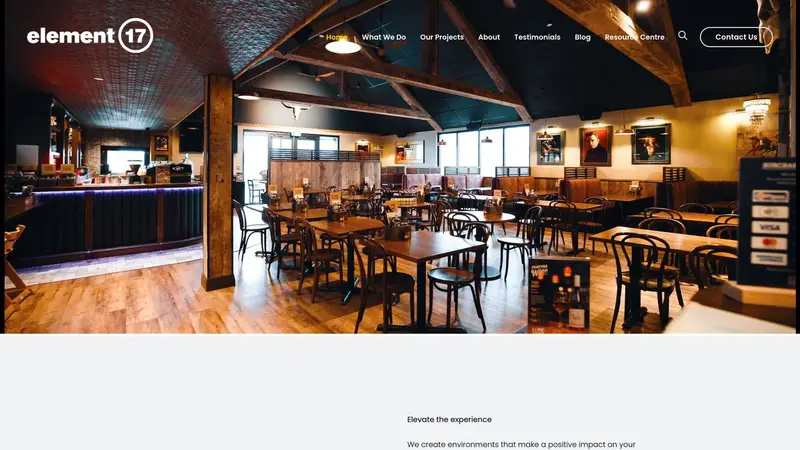 Homepage of element17.co.nz