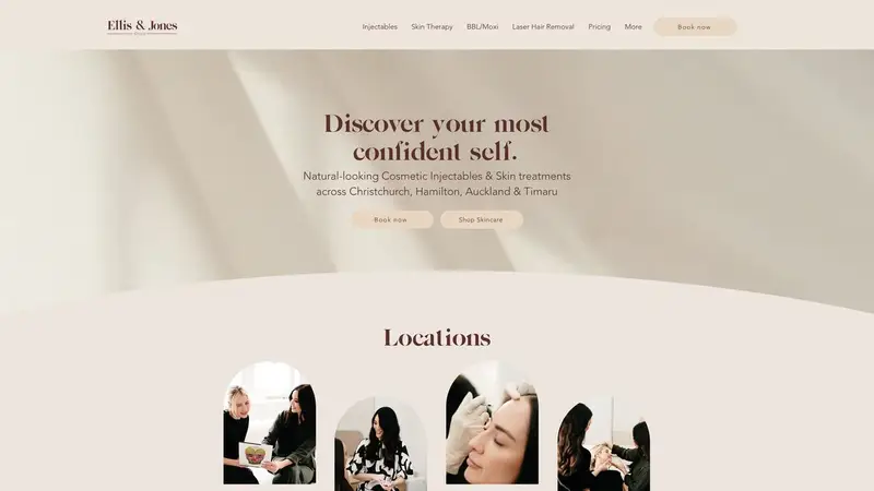 Homepage of ellisandjones.co.nz