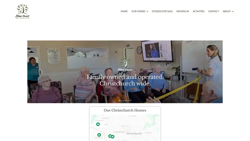 Homepage of elmscourt.co.nz