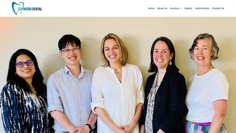Homepage of elmwooddental.co.nz