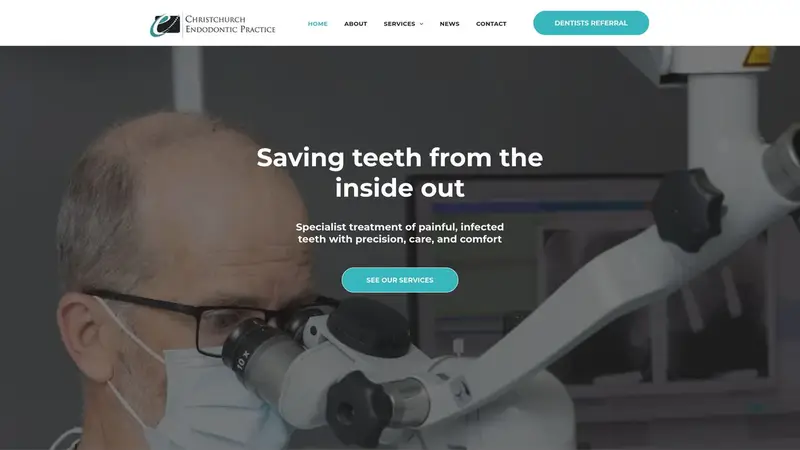 Homepage of endodontic.co.nz