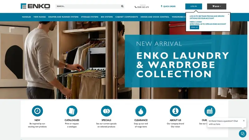 Homepage of enko.nz