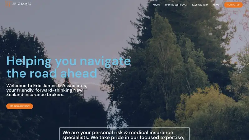 Homepage of ericjames.co.nz