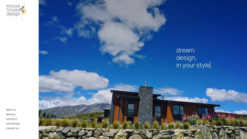Homepage of esquehousedesign.nz