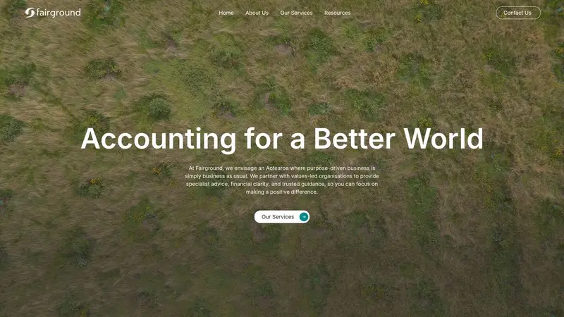 Homepage of fairground.co.nz