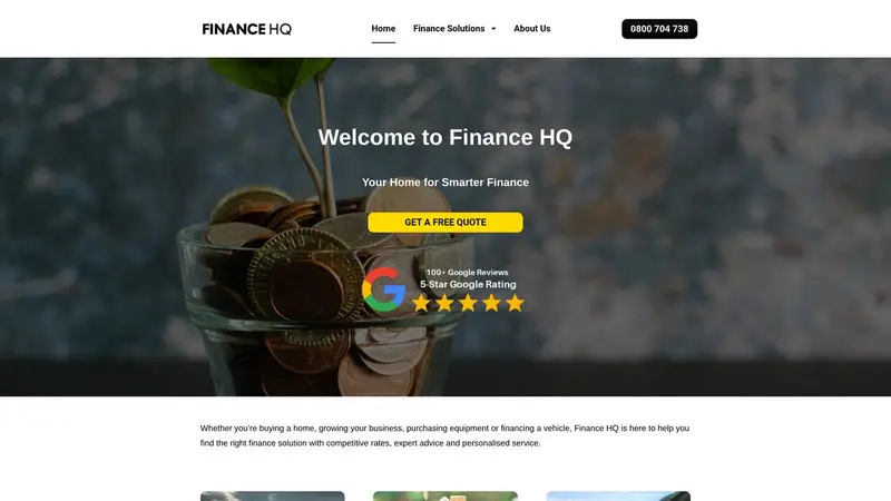 Homepage of financehq.co.nz