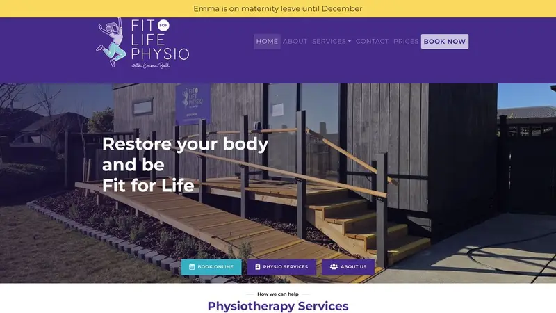 Homepage of fitforlife.co.nz
