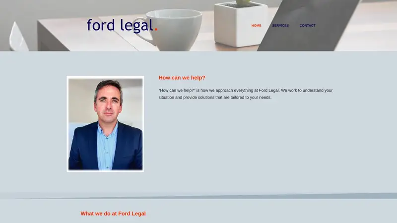 Homepage of fordlegal.co.nz