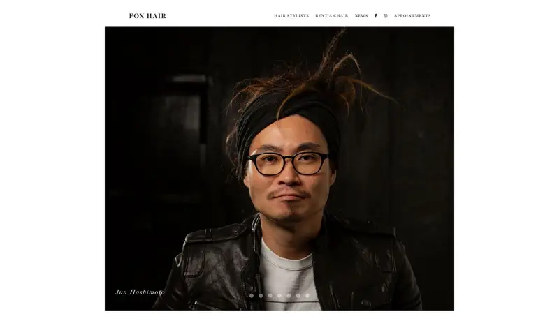 Homepage of foxhair.co.nz