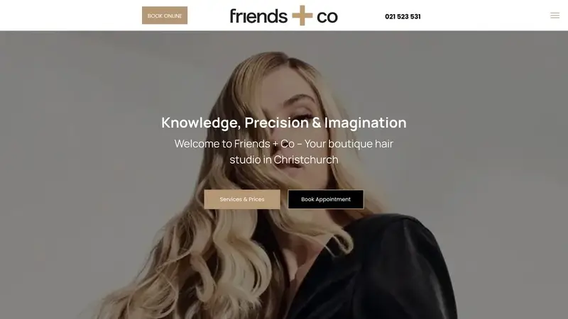 Homepage of friendsandco.co.nz