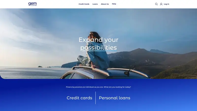 Homepage of gemfinance.co.nz