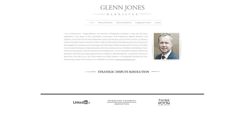 Homepage of glennjones.co.nz