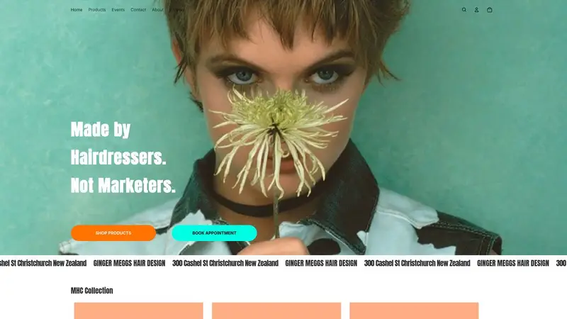 Homepage of gmhairgallery.co.nz