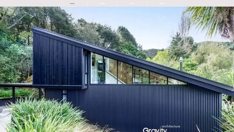Homepage of gravityarchitecture.co.nz