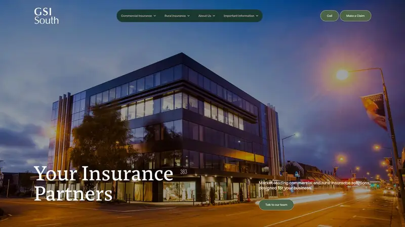 Homepage of gsisouth.co.nz