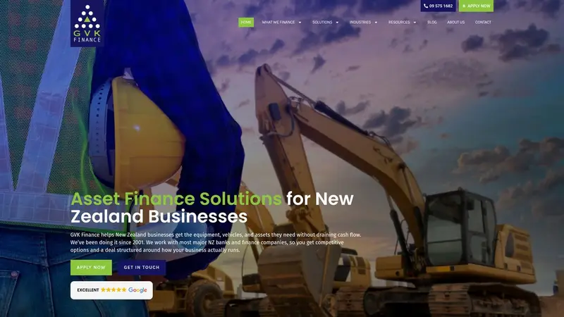Homepage of gvkfinance.co.nz