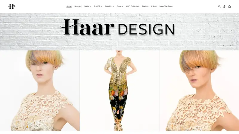 Homepage of haardesign.co.nz
