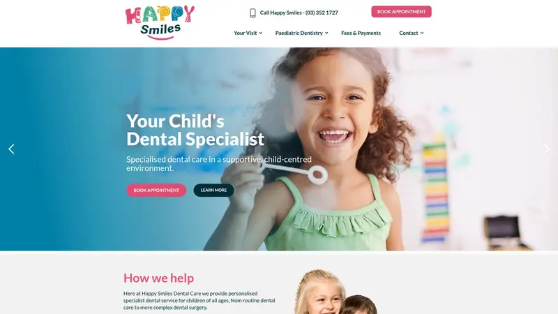 Homepage of happysmiles.nz