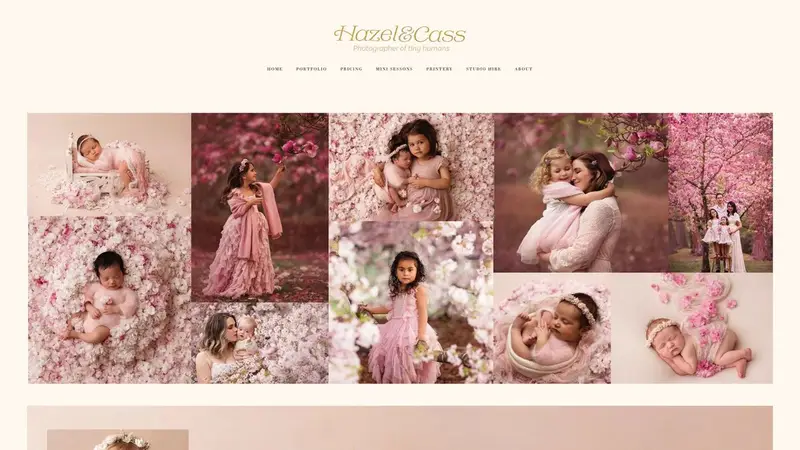 Homepage of hazelandcass.co.nz