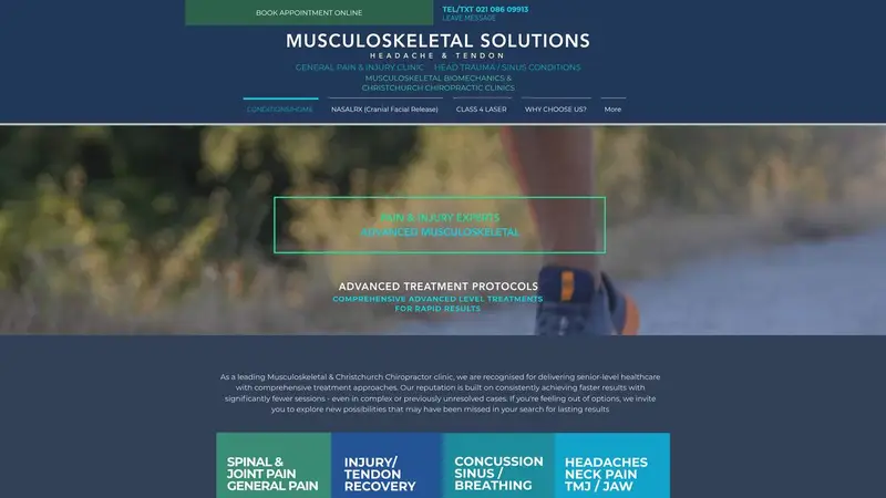 Homepage of headachetendon.nz