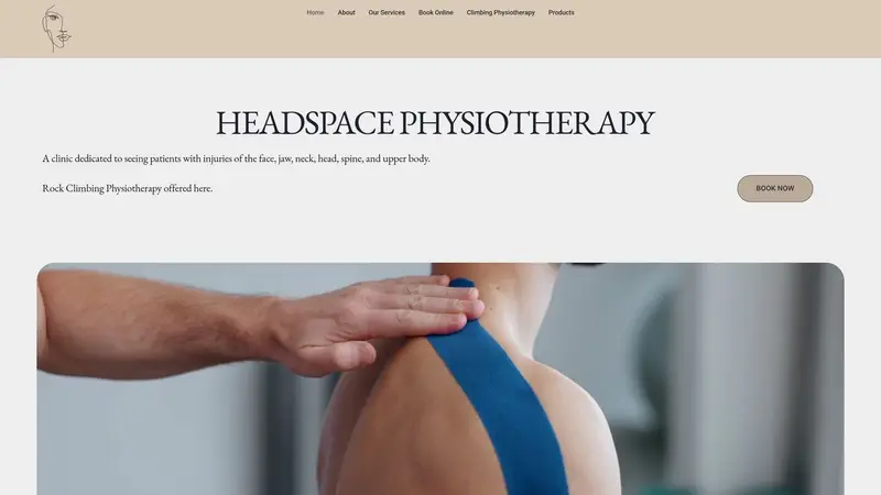 Homepage of headspacephysio.co.nz