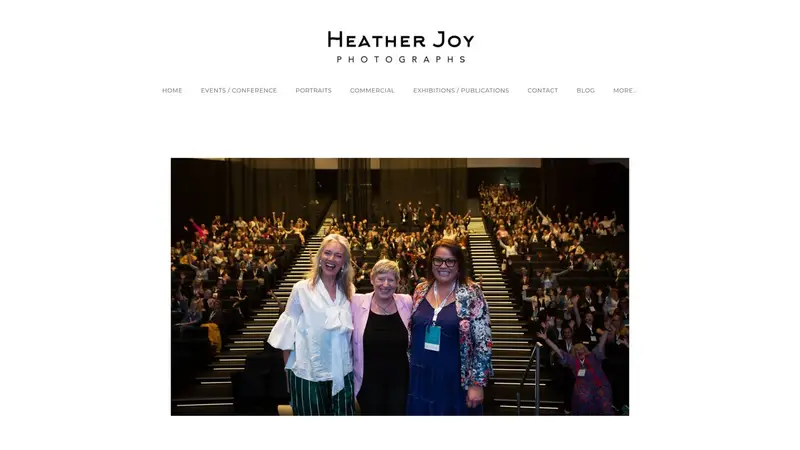 Homepage of heatherjoyphotographs.co.nz