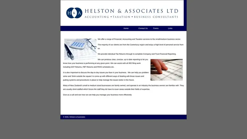 Homepage of helston.co.nz
