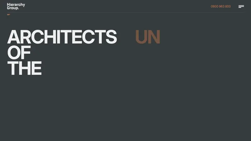 Homepage of hierarchy.co.nz