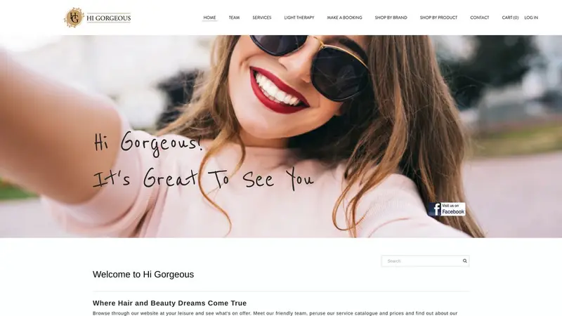 Homepage of higorgeous.co.nz