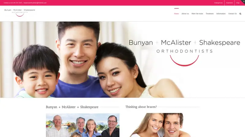 Homepage of howickorthodontists.co.nz
