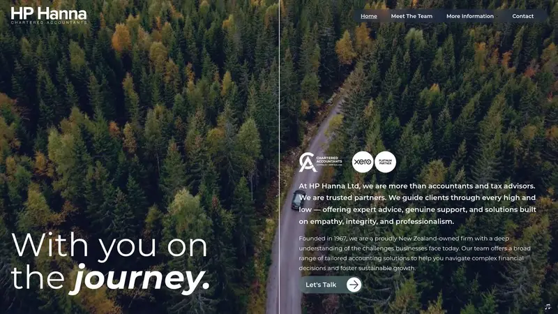 Homepage of hphanna.co.nz