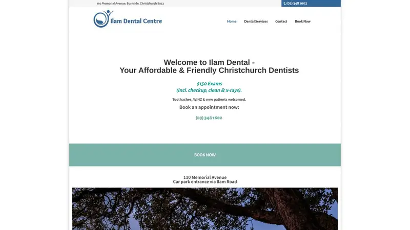 Homepage of ilamdental.co.nz