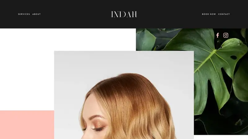 Homepage of indah.co.nz