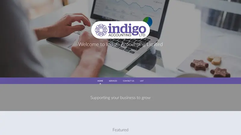 Homepage of indigoaccounting.co.nz