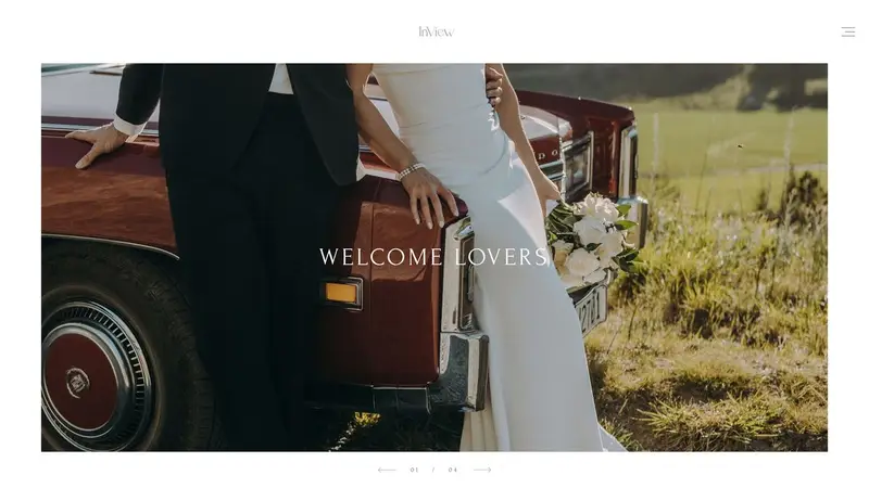 Homepage of inviewphotography.co.nz