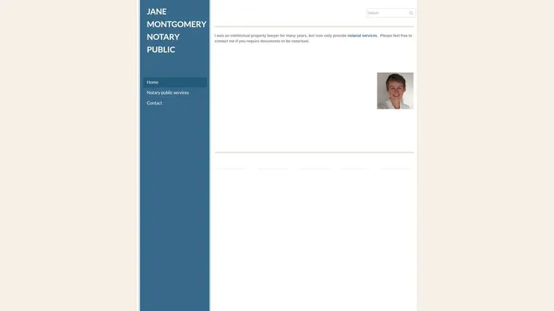 Homepage of janemontgomery.co.nz