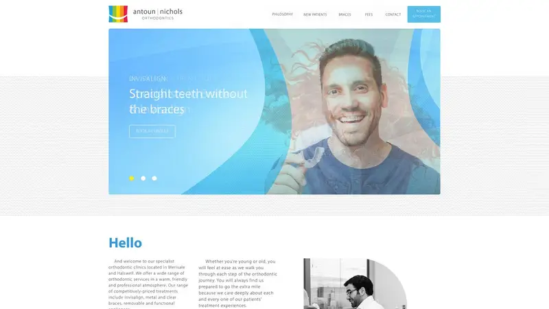 Homepage of jaortho.co.nz