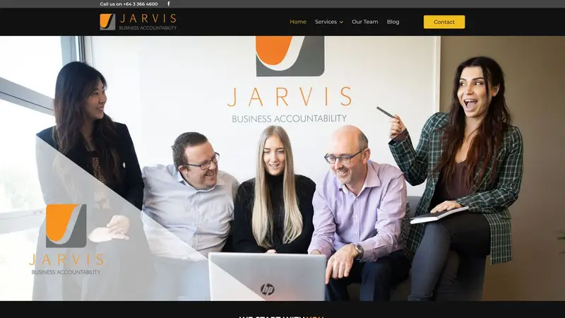 Homepage of jarvisaccountants.co.nz