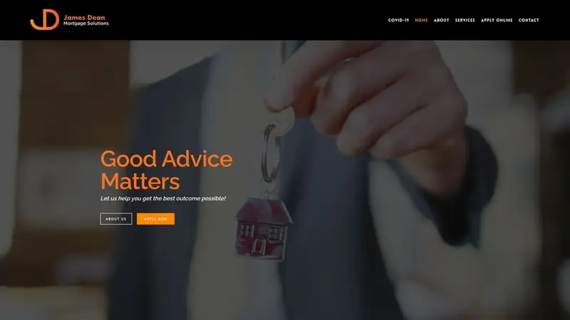 Homepage of jdmortgages.co.nz