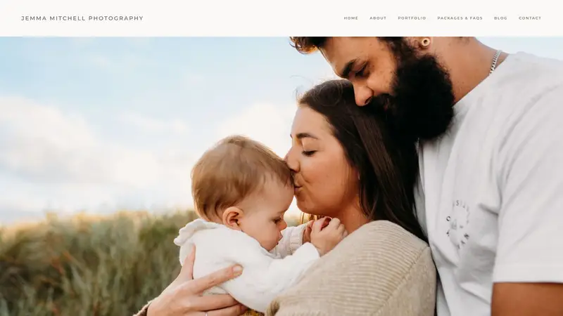 Homepage of jemmamitchellphotography.co.nz