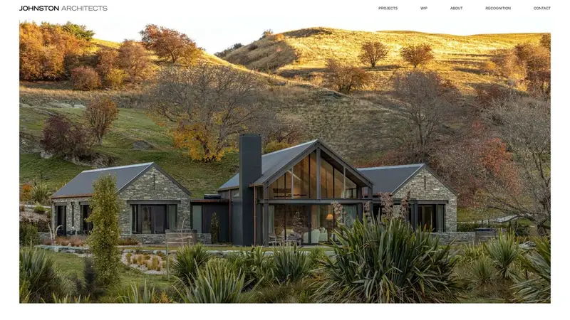 Homepage of johnstonarchitects.co.nz
