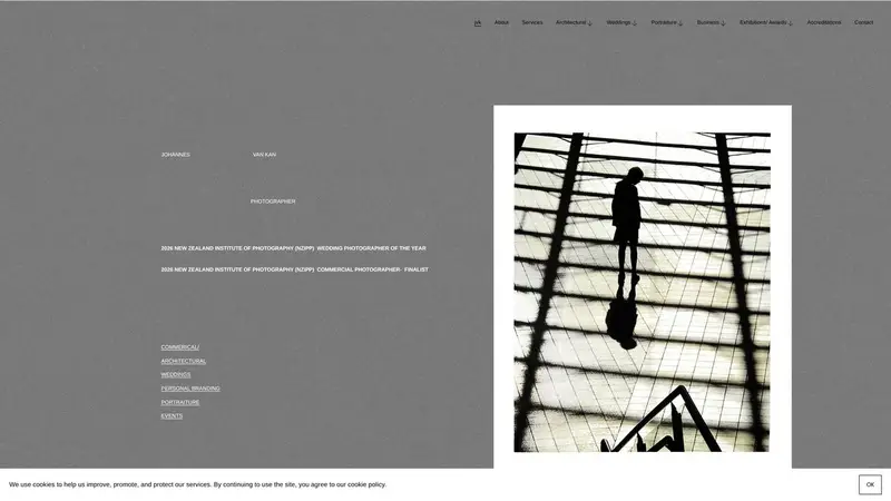 Homepage of jvk.co.nz