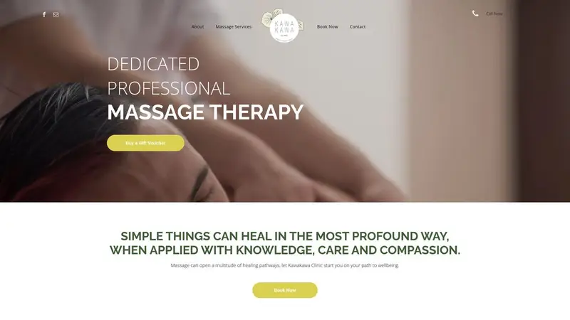 Homepage of kawakawaclinic.co.nz