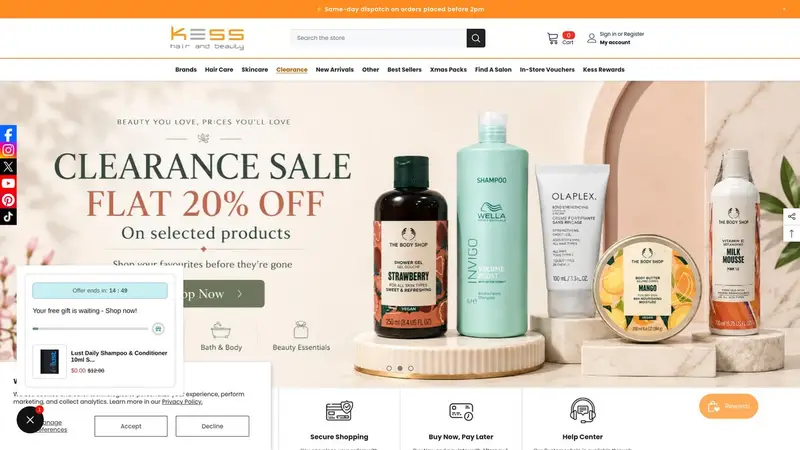 Homepage of kess.co.nz