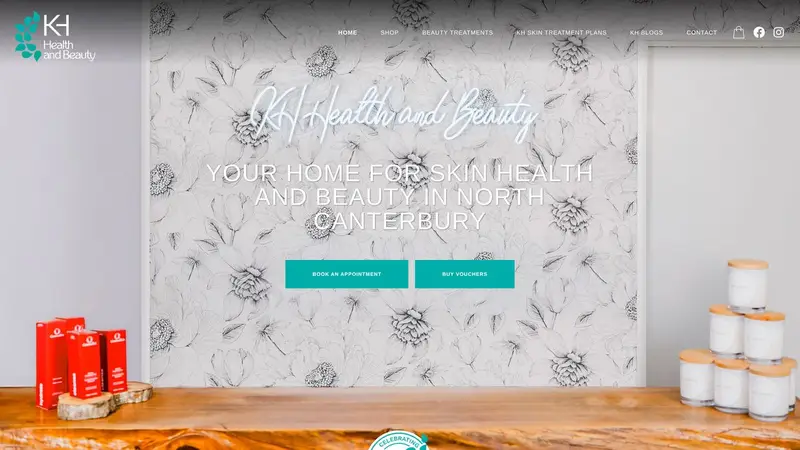 Homepage of khhealthandbeauty.co.nz