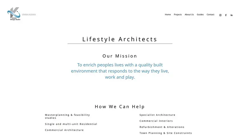 Homepage of kineticdesign.co.nz